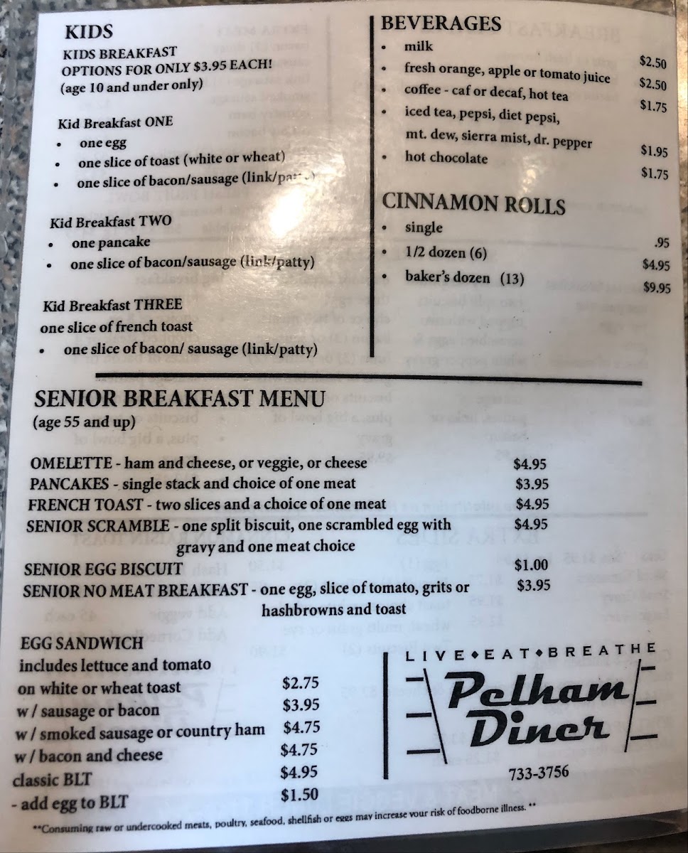 Menu Pelham Diner-5