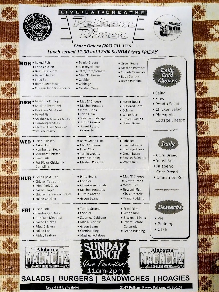 Menu Pelham Diner-9